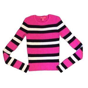 NWOT Lilly Pulitzer Pink Cropped Sweater🌴 Women’s Size XXS